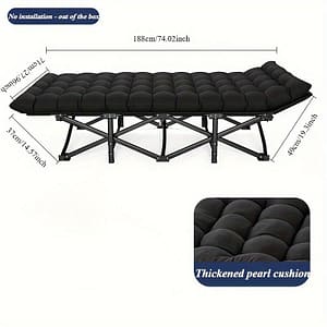 Heavy Duty Foldable Camp Cot With Storage Bag